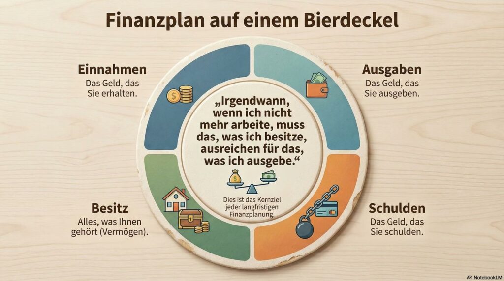 infografik einfacher finanzplan