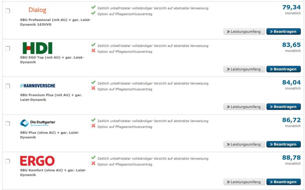 Ergebnis Angebotsrechner Berufsunfähigkeitsversicherung ergebnis-angebotsrechner-berufsunfaehigkeitsversicherung